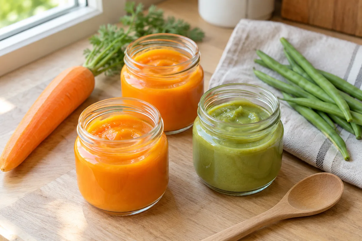 Recette bébé 4 mois : les premières purées pas à pas